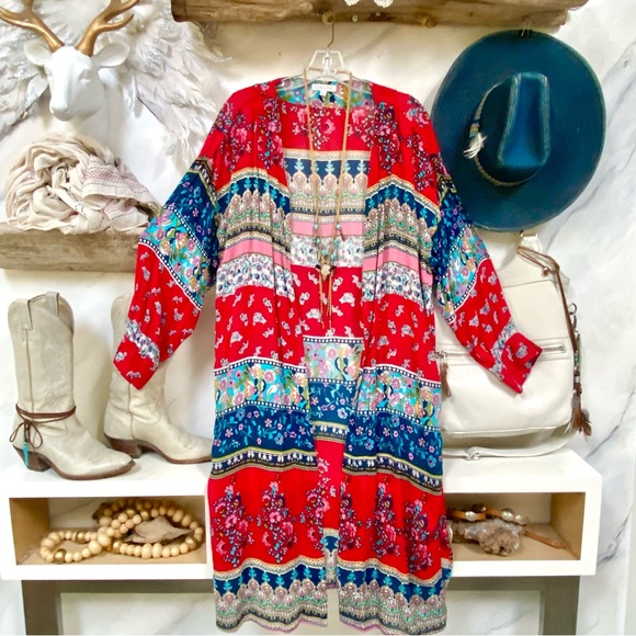 Anthropologie Sweaters - Anthropologie Patrons of Peace boho gypsy duster  w resort vacay beach vibe